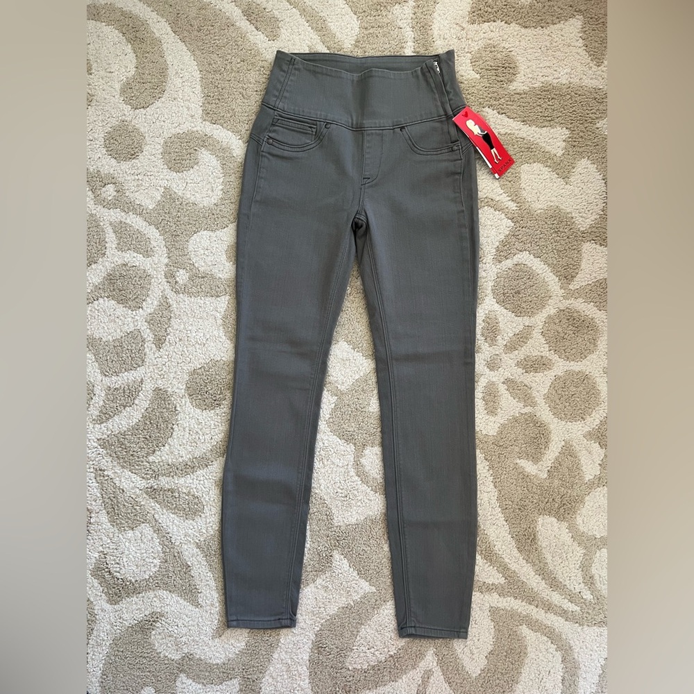 NWT SPANX 2066 Solace Denim Leggings Gunmetal Skinny jeggings sz S (2-4) Gray